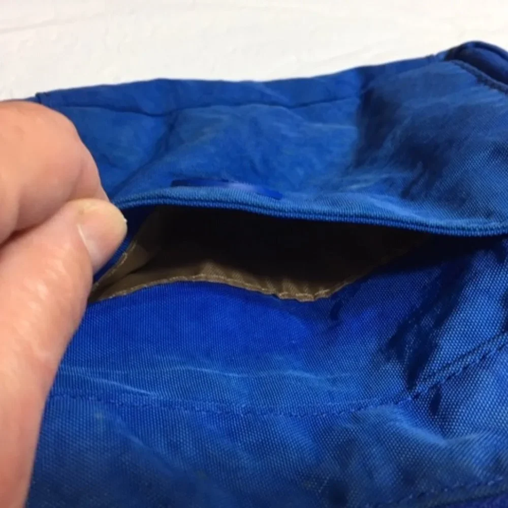 Multi Sac Blue Nylon Crossbody Bag w/ Adjustable Strap - Picture 6 of 10